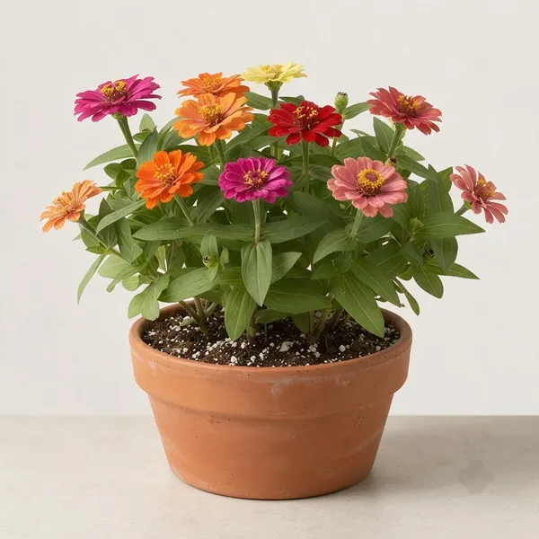 Zinnia_Flowering_Live_Plant_In_Terracotta_Pot