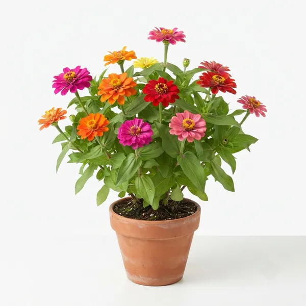 Zinnia_Flowering_Live_Plant_In_Terracotta_Pot