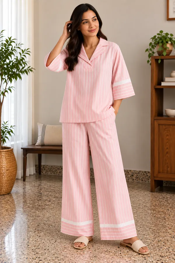 Pink_Handloom_Pant_Set