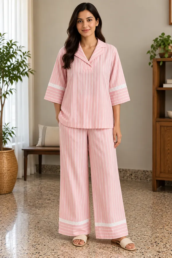 Pink_Handloom_Pant_Set