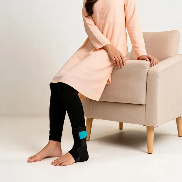 Saket_Ortho_Rehab_Elastic_Ankle_Sleeve_For_Sprains_&_Swelling