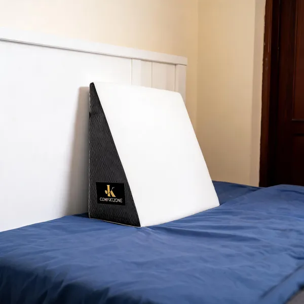 White_Memory_Foam_Wedge_Seat_Cushion_For_Home,_Office_And_Car_Seating