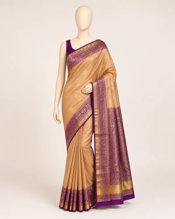 Peach_Gold_Woven_Traditional_Saree_for_Women
