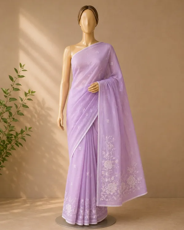 Lavender_Chiffon_Floral_Embroidered_Saree_for_Women