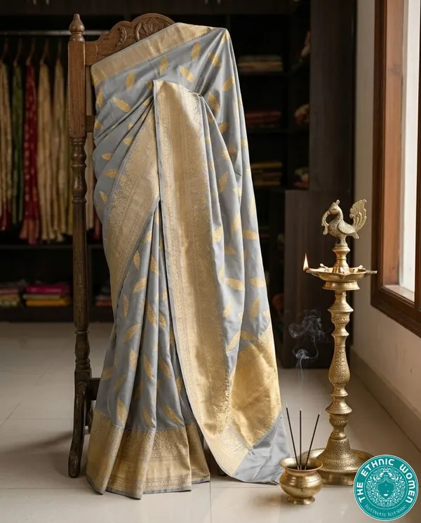 Grey_Silk_Woven_Saree_for_Women