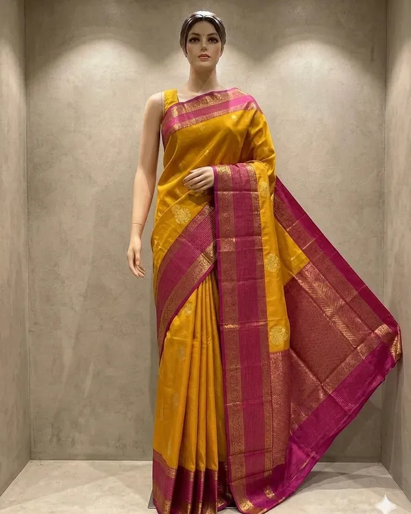 Yellow_Silk_Traditional_Saree_for_Women