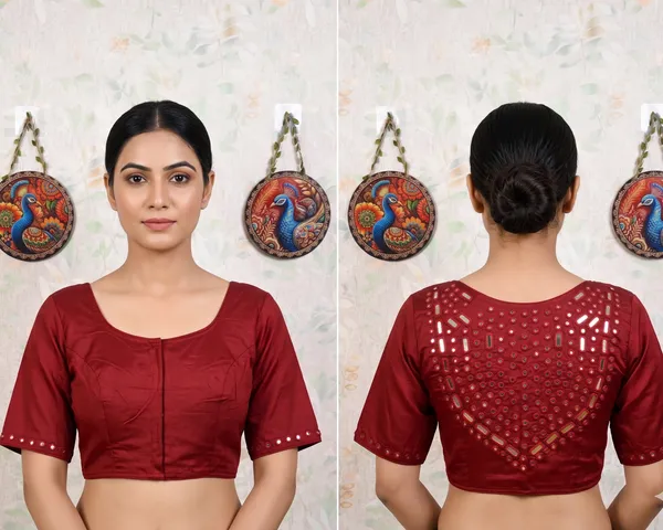 Maroon_Regular_Fit_Blouse_for_Women