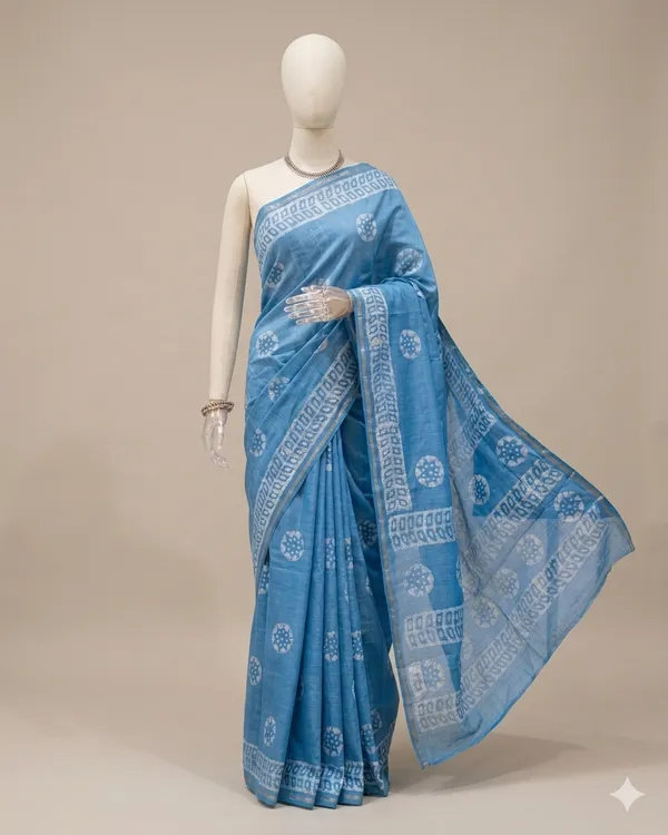 Blue_Printed_Saree_for_Women