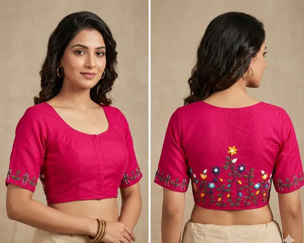 Magenta_Embroidered_Saree_Blouse_for_Women