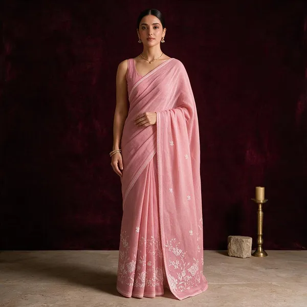 Pink_Kota_Textured_Floral_Embroidered_Saree_For_Women