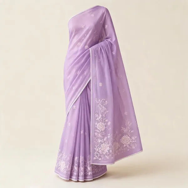 Lavender_Kota_Floral_Embroidered_Saree_For_Women