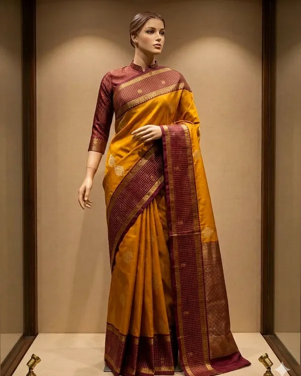 Mustard_Woven_Traditional_Saree_for_Women