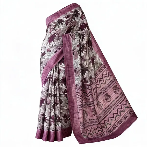 Mauve_Khadi_Viscose_Floral_Print_Saree_For_Women