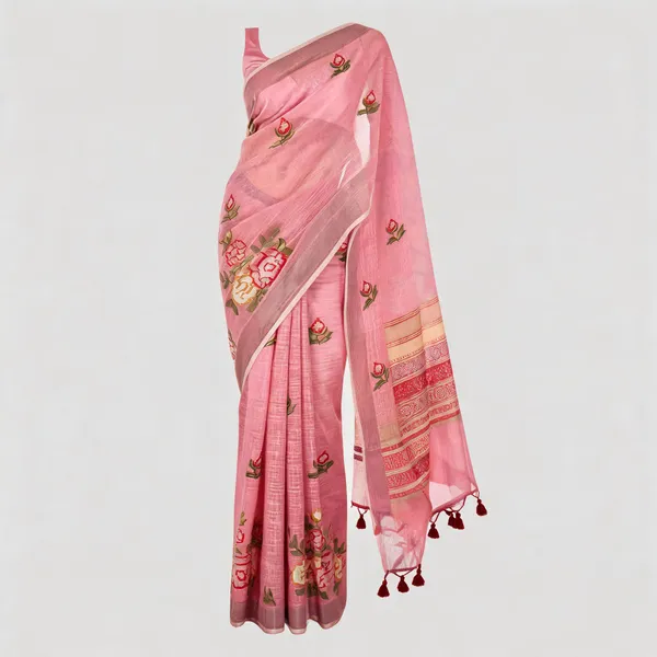 Onion_Pink_Linen_Embroidered_Floral_Ethnic_Saree_For_Women