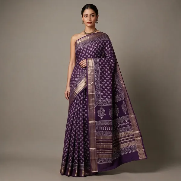 Purple_Maheswari_Silk_Geometric_Floral_Print_Saree_For_Women