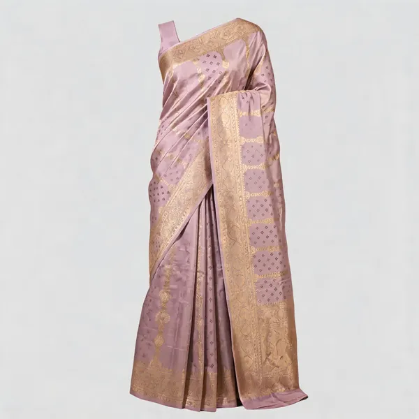Lavender_Viscose_Woven_Geometric_Saree_For_Women