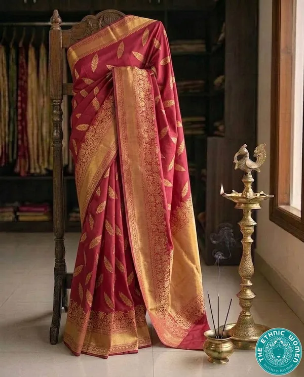 Maroon_Silk_Traditional_Saree_for_Women