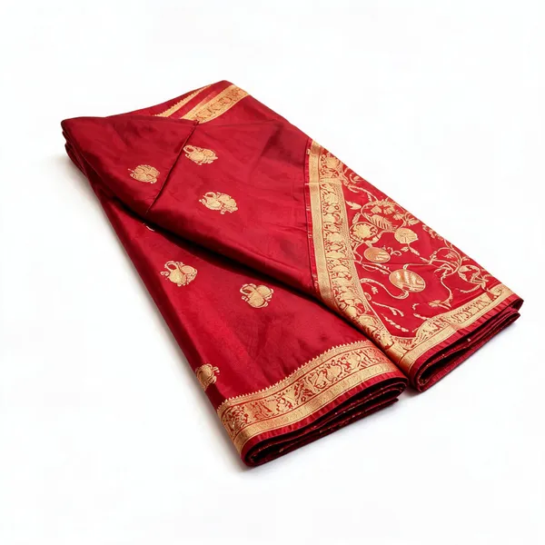 Maroon_Silk_Zari_Motif_Traditional_Saree_For_Women