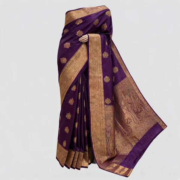 Purple__Kanchi_Soft_Silk_Gold_Motif_Traditional_Saree_For_Women