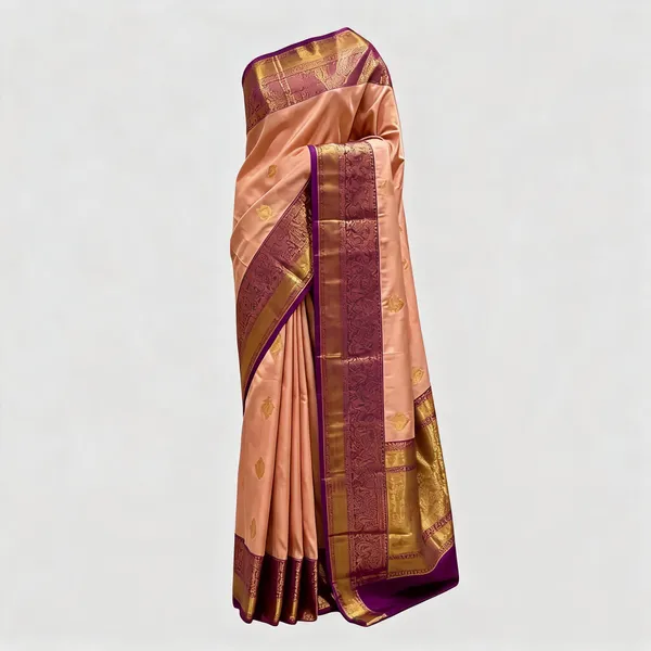 Peach__Kanchi_Soft_Silk_Zari_Border_Woven_Saree_For_Women