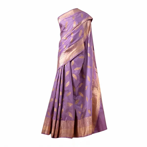 Lavender_Silk_Zari_Border_Woven_Saree_For_Women