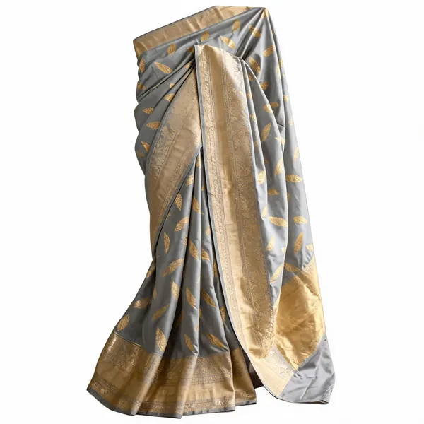 Grey_KanchiSilk_Woven_Traditional_Saree_For_Women