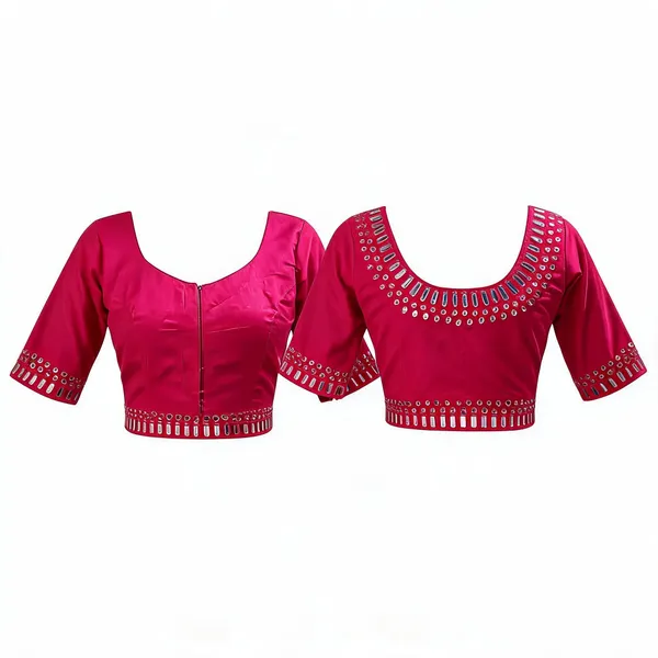 Magenta_Malai_Cotton_Orginal_MirrorEmbellished_Blouse_For_Women