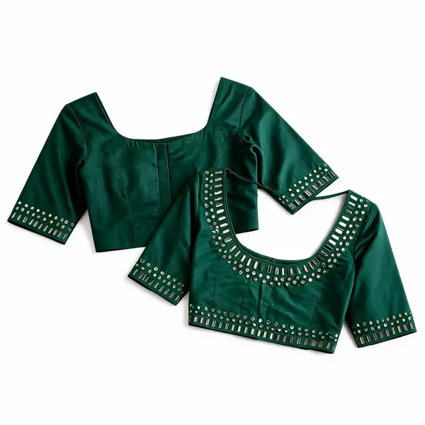 Green_Malai_Cotton_Orginal_Mirror_Cutwork_Embellished_Blouse_For_Women