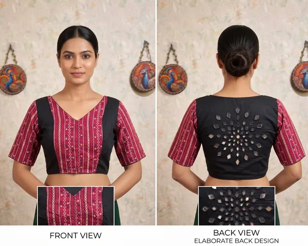 Maroon_Black_Printed_Blouse_for_Women