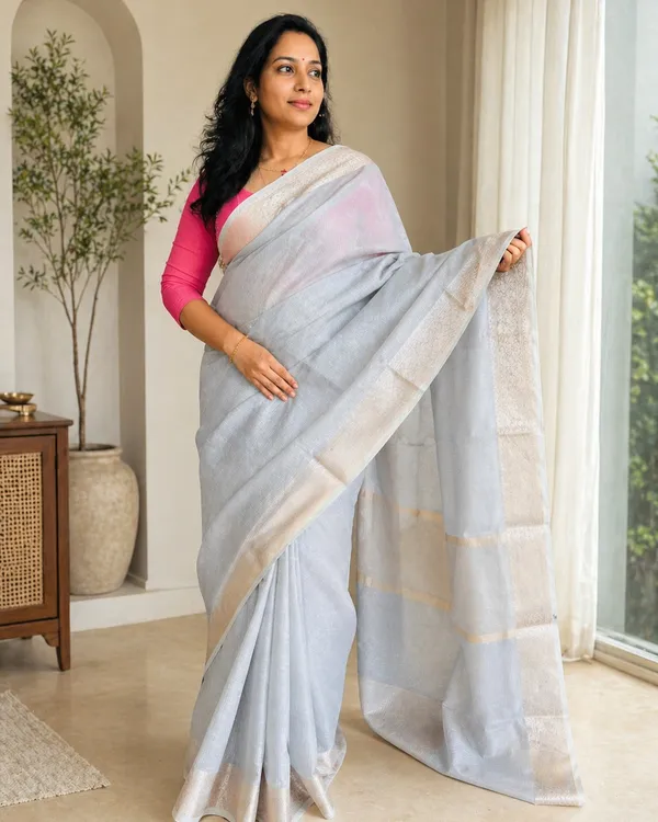 Grey_Border_Saree_for_Women