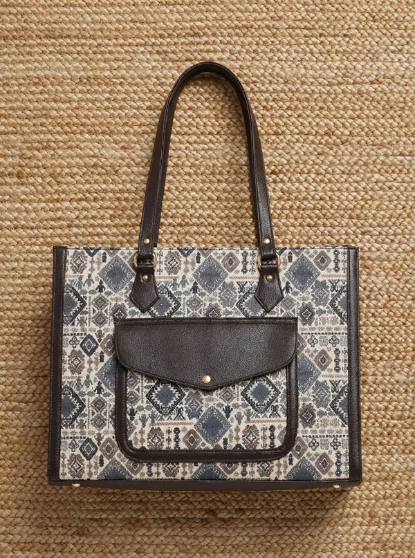 Grey_Printed_Fabric_Tote_Handbag_for_Women