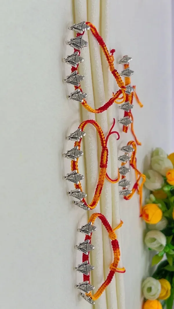 Yellow_Thread_Elephant_Charm_Rakhi_for_Brother