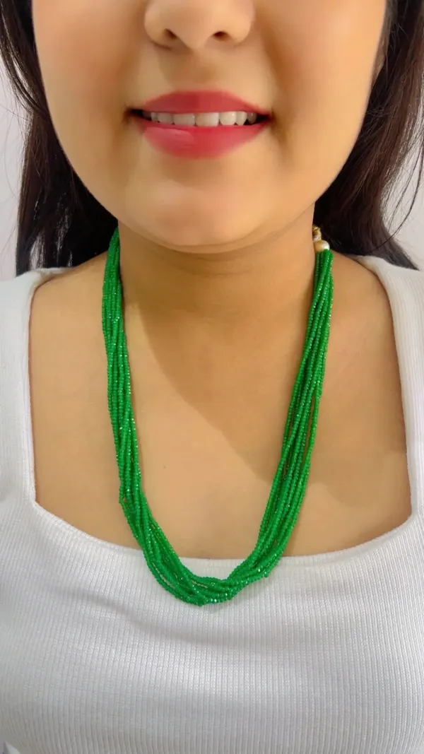 Green_Beaded_Layered_Necklace_for_Women