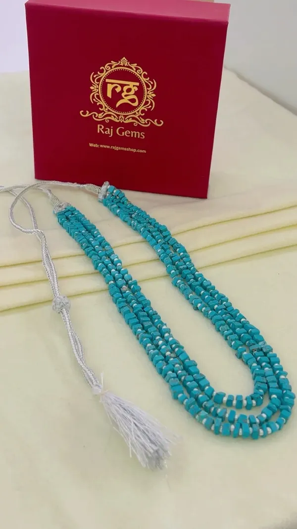 Blue_Beaded_Layered_Necklace_For_Women