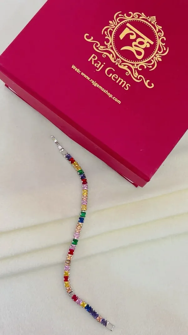 Multicolour_Rectangular_Stone_Bracelet_for_Women