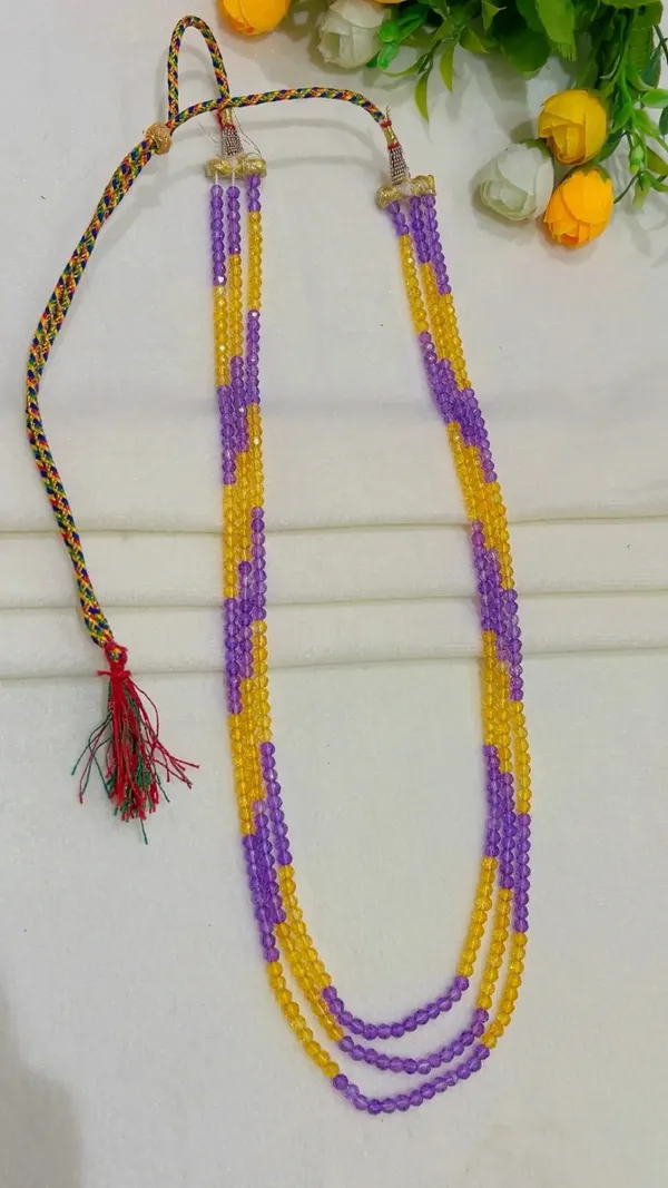 Purple_And_Yellow_Beaded_Layered_Necklace_for_Women