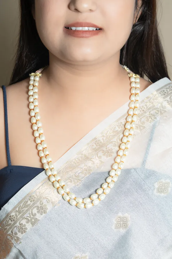 White_Pearl_Double_Strand_Necklace_for_Women