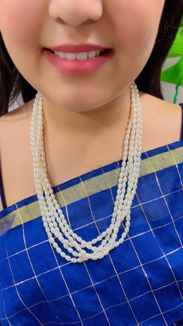 White_Pearl_Style_Multi_Strand_Necklace_for_Women