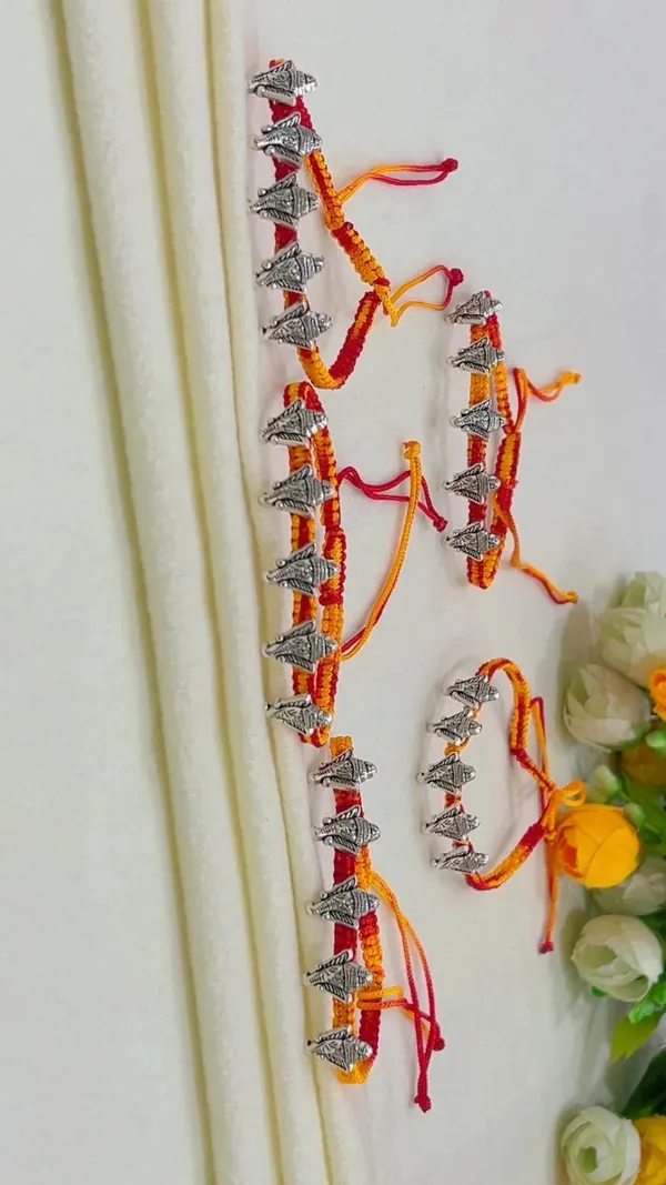 Yellow_Thread_Elephant_Charm_Rakhi_for_Brother