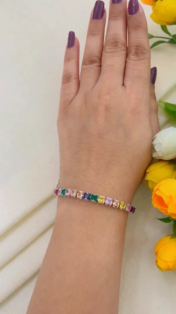 Multicolour_Rectangular_Stone_Bracelet_for_Women