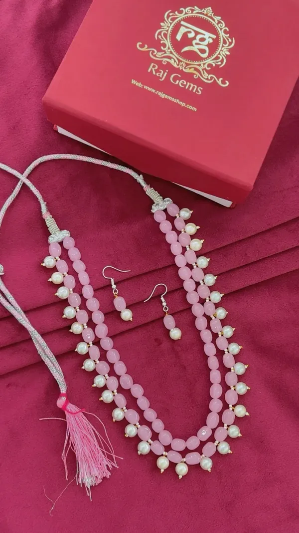 Pink_Beaded_Pearl_Necklace_Set_With_Earrings_for_Women