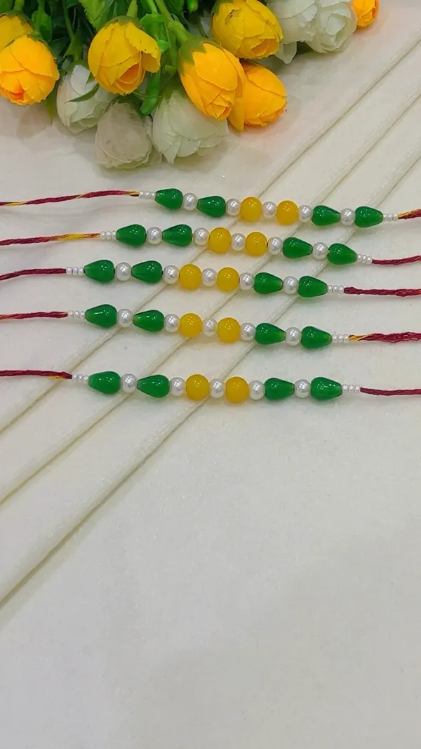 Red_Thread_Beaded_Rakhi_Set_for_Brothers