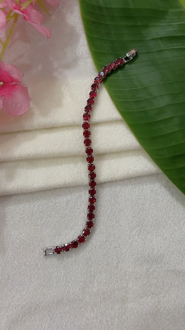 Red_Stone_Silver_Tone_Bracelet_for_Women
