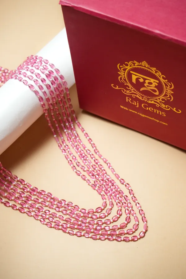 Pink_Beaded_Multi-Strand_Necklace_for_Women