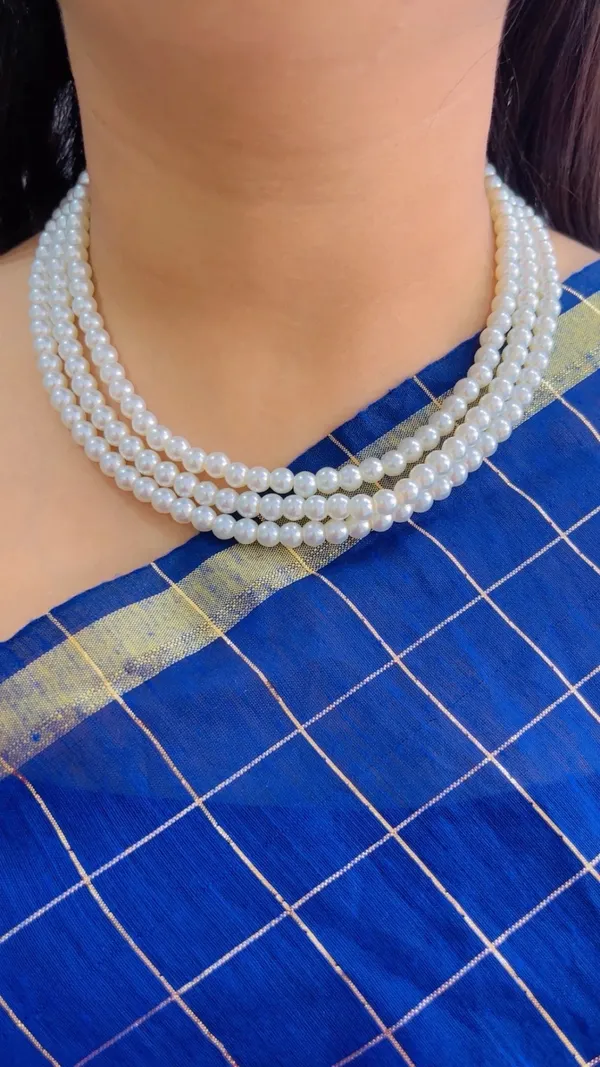 White_Pearl_Multi_Strand_Necklace_for_Women