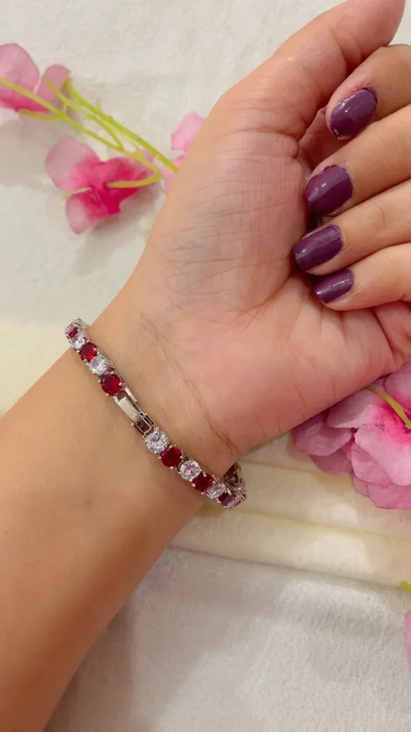 Silver_Tone_Red_Stone_Tennis_Bracelet_for_Women