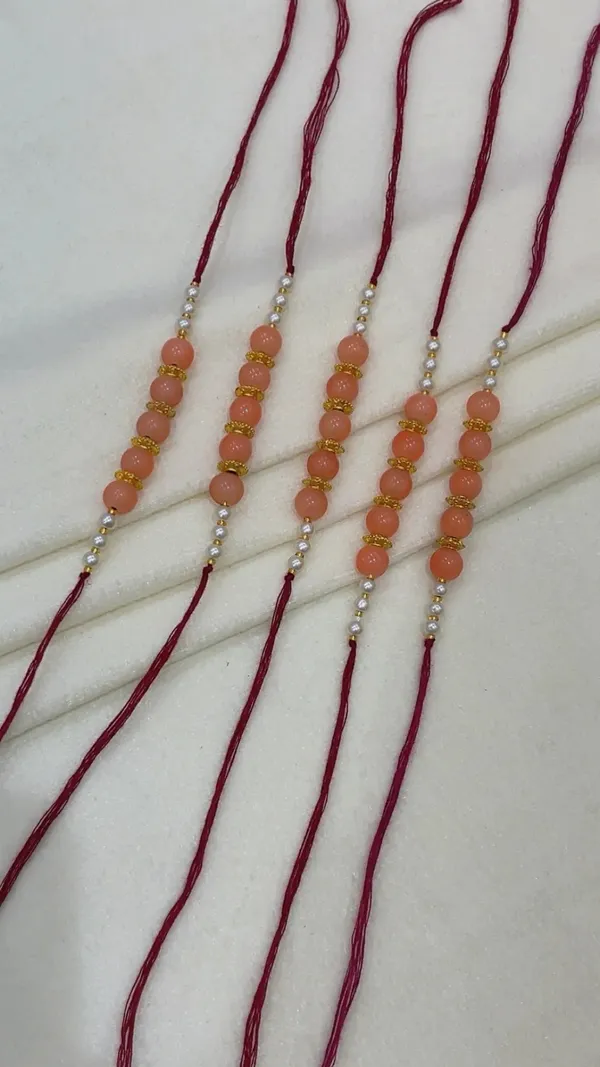 Red_Thread_Beaded_Rakhi_Set_for_Brothers