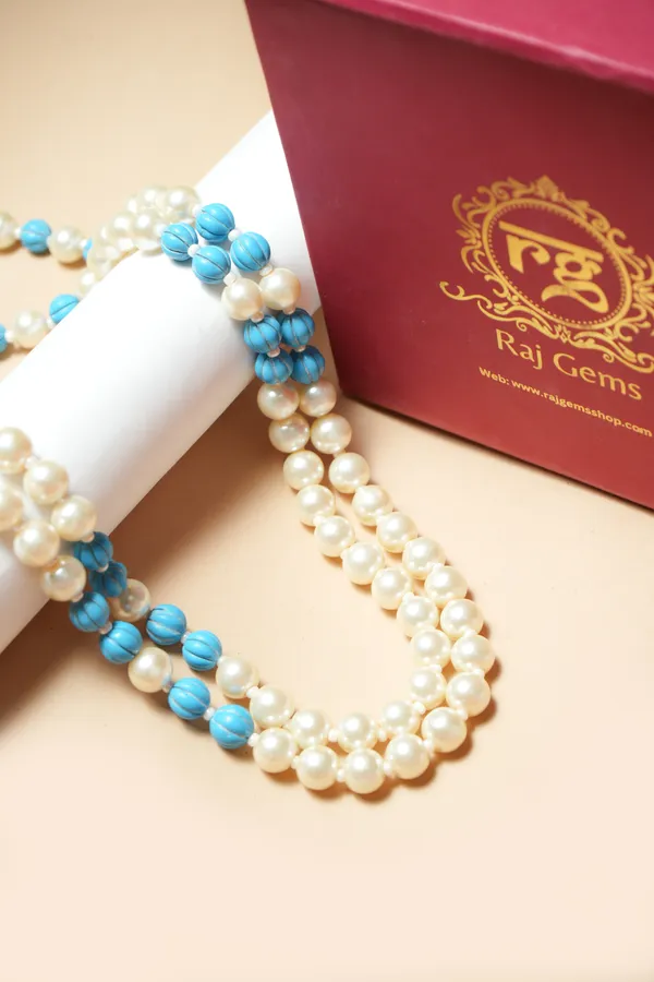 White_Beaded_Layered_Necklace_for_Women