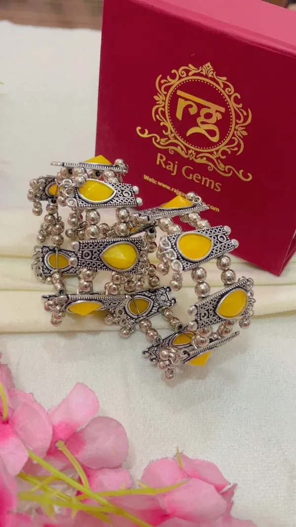 Silver_Oxidised_Beaded_Bracelet_For_Women