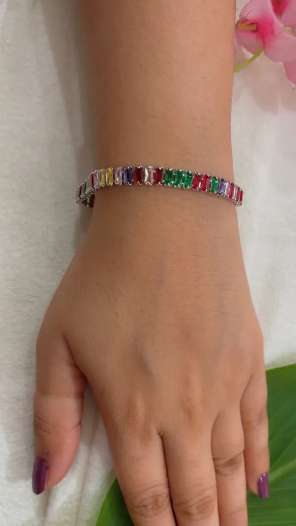 Multicolor_Rectangular_Stone_Link_Bracelet